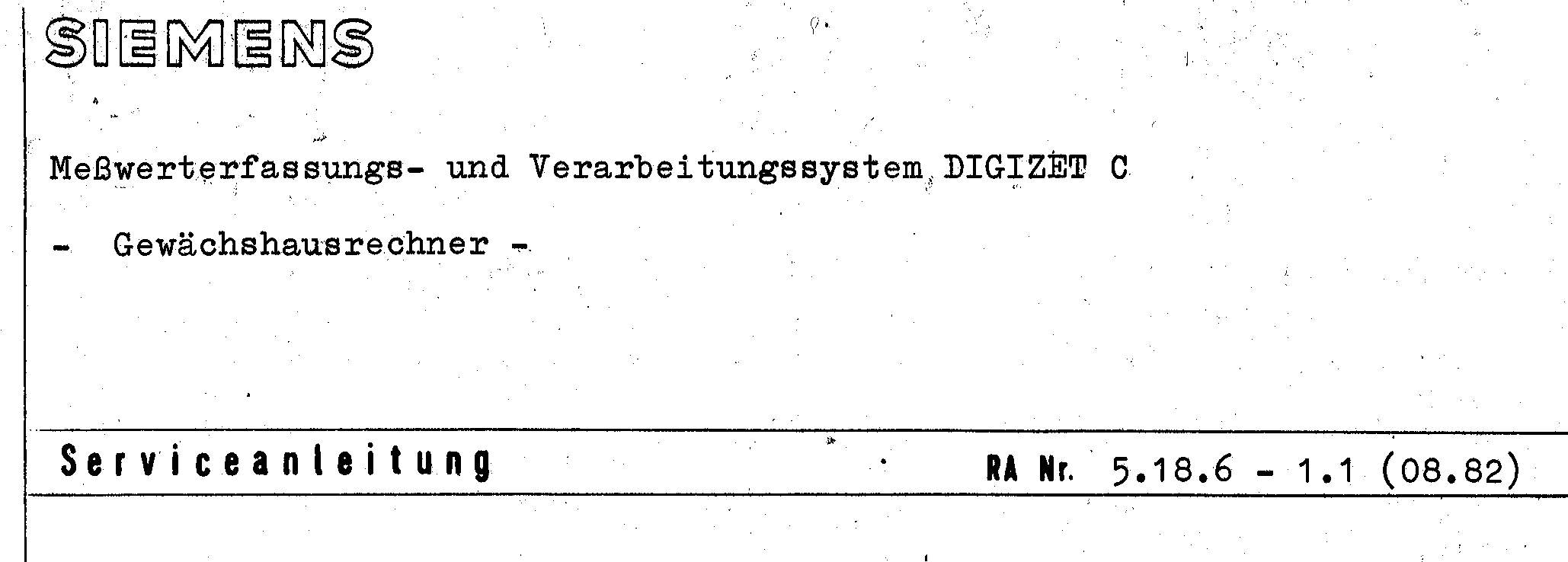 1982 Siemens DIGIZET Serviceanleitung als TIF-Datei laden